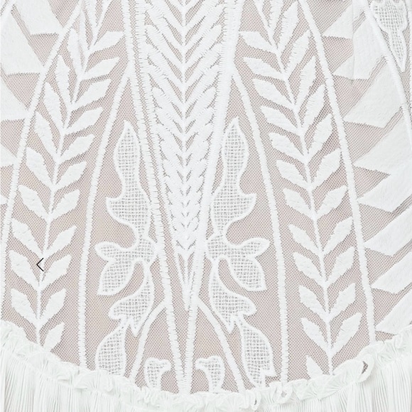 Elegant white embroidered Saints & Secrets Dress. - Picture 3 of 4